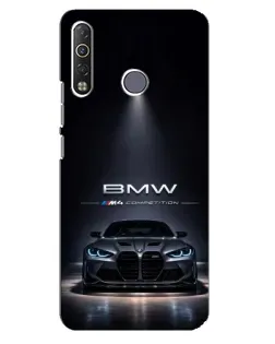 Чохол для TECNO Camon 12 Air CC6 з картинкою «BMW крізь нічне місто»