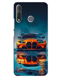 Чохол для TECNO Camon 12 Air CC6 з картинкою «BMW — золота емблема»
