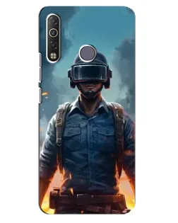Чехол для TECNO Camon 12 Air CC6 с картинкой «PUBG — реалистичный герой»