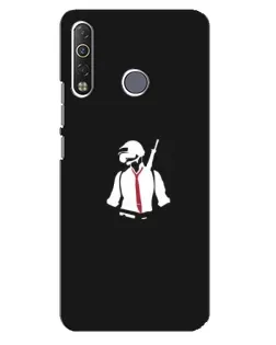 Чехол для TECNO Camon 12 Air CC6 с картинкой «PUBG — силуэт воина»