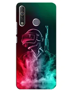Чехол для TECNO Camon 12 Air CC6 с картинкой «PUBG — огненный воин»