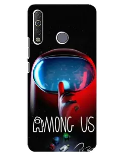 Чехол для TECNO Camon 12 Air CC6 с картинкой «Красный импостер — макро» Чехол для TECNO Camon 12 Air CC6 с картинкой «Красный импостер — макро»