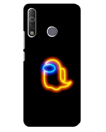 Чехол для TECNO Camon 12 Air CC6 с картинкой «Among Us неоновое сияние»