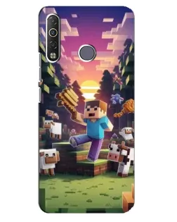 Чехол для TECNO Camon 12 Air CC6 с картинкой «Стив на ферме» Чехол для TECNO Camon 12 Air CC6 с картинкой «Стив на ферме»