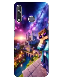 Чехол для TECNO Camon 12 Air CC6 с картинкой «Стив и космос»