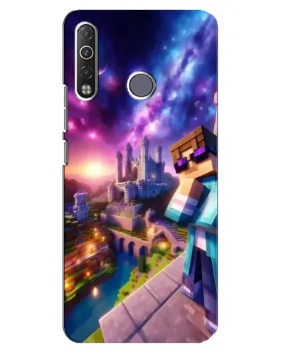 Чехол для TECNO Camon 12 Air CC6 с картинкой «Стив и космос» Чехол для TECNO Camon 12 Air CC6 с картинкой «Стив и космос»