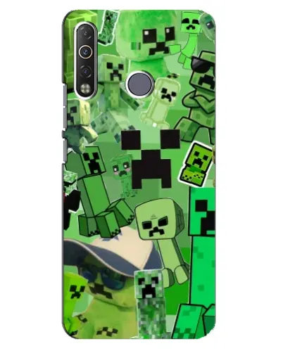 Чехол для TECNO Camon 12 Air CC6 с картинкой «Криперы Minecraft» Чехол для TECNO Camon 12 Air CC6 с картинкой «Криперы Minecraft»