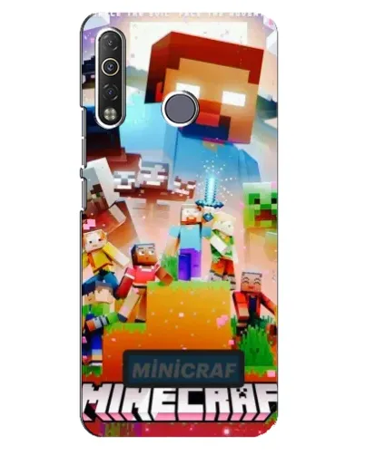 Чехол для TECNO Camon 12 Air CC6 с картинкой «Minecraft герои игры» Чехол для TECNO Camon 12 Air CC6 с картинкой «Minecraft герои игры»