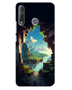 Чехол для TECNO Camon 12 Air CC6 с картинкой «Вид из пещеры»