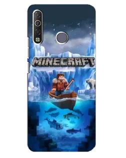Чехол для TECNO Camon 12 Air CC6 с картинкой «Minecraft ледяной мир»