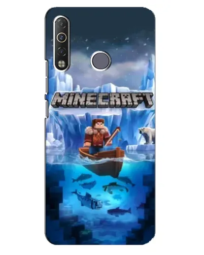 Чехол для TECNO Camon 12 Air CC6 с картинкой «Minecraft ледяной мир» Чехол для TECNO Camon 12 Air CC6 с картинкой «Minecraft ледяной мир»
