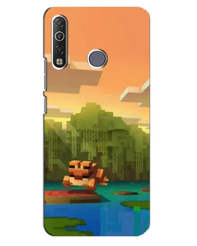 Чехол для TECNO Camon 12 Air CC6 с картинкой «Майнкрафт закат солнца» Чехол для TECNO Camon 12 Air CC6 с картинкой «Майнкрафт закат солнца»