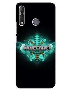 Чехол для TECNO Camon 12 Air CC6 с картинкой «Minecraft Diamond лого»
