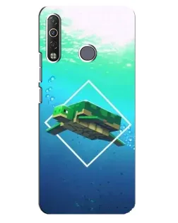 Чехол для TECNO Camon 12 Air CC6 с картинкой «Черепаха Minecraft»