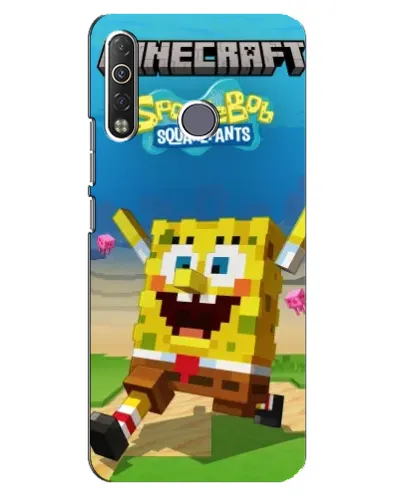 Чохол для TECNO Camon 12 Air CC6 з картинкою «Губка Боб Minecraft» Чохол для TECNO Camon 12 Air CC6 з картинкою «Губка Боб Minecraft»