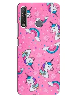 Чехол для TECNO Camon 12 Air CC6 с картинкой «Unicorn паттерн розовый» Чехол для TECNO Camon 12 Air CC6 с картинкой «Unicorn паттерн розовый»