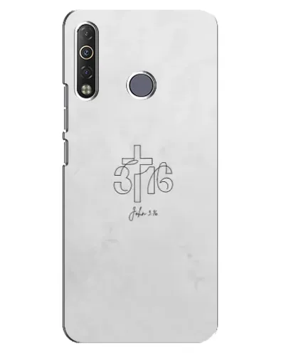 Чохол для TECNO Camon 12 Air CC6 з картинкою «Івана 3:16 Хрест» Чохол для TECNO Camon 12 Air CC6 з картинкою «Івана 3:16 Хрест»