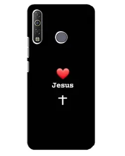 Чохол для TECNO Camon 12 Air CC6 з картинкою «Серце - Jesus»