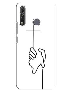 Чохол для TECNO Camon 12 Air CC6 з картинкою «Рука тримає»