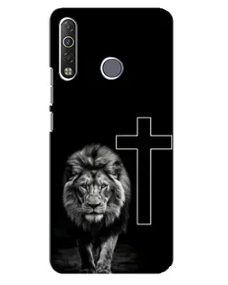 Чохол для TECNO Camon 12 Air CC6 з картинкою «Лев та Хрест»