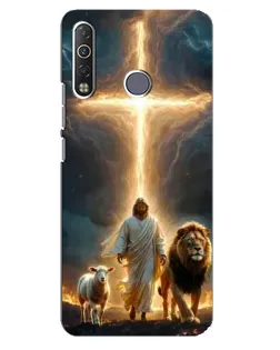 Чохол для TECNO Camon 12 Air CC6 з картинкою «Лев Юди та Світло»
