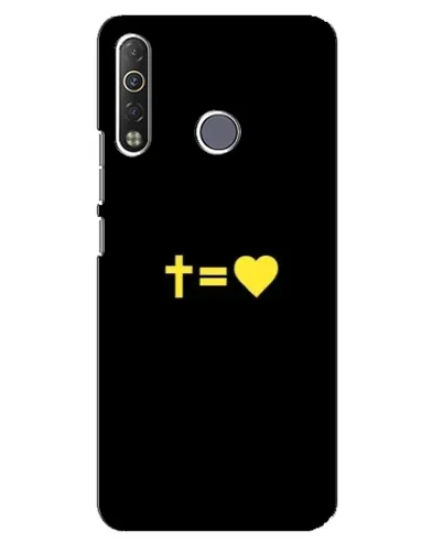 Чохол для TECNO Camon 12 Air CC6 з картинкою «Серце та Хрест» Чохол для TECNO Camon 12 Air CC6 з картинкою «Серце та Хрест»
