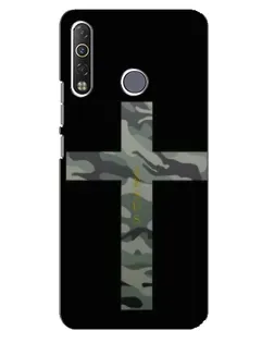 Чохол для TECNO Camon 12 Air CC6 з картинкою «Мілітарі Хрест»