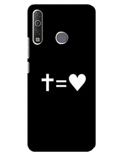 Чохол для TECNO Camon 12 Air CC6 з картинкою «Хрест та Серце»