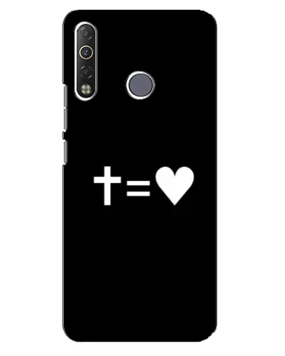 Чохол для TECNO Camon 12 Air CC6 з картинкою «Хрест та Серце» Чохол для TECNO Camon 12 Air CC6 з картинкою «Хрест та Серце»