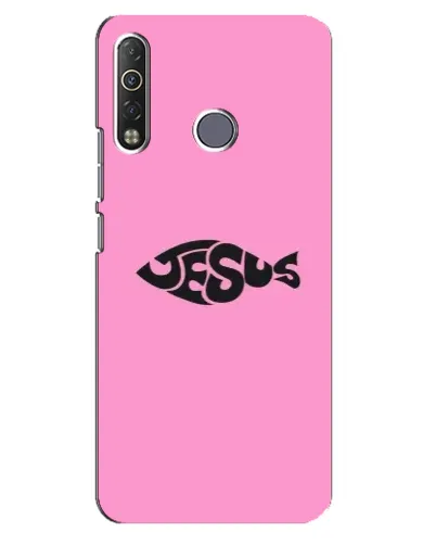 Чохол для TECNO Camon 12 Air CC6 з картинкою «Рожевий символ Jesus» Чохол для TECNO Camon 12 Air CC6 з картинкою «Рожевий символ Jesus»