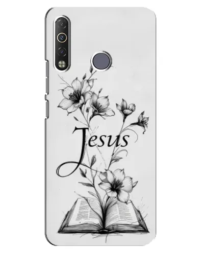 Чохол для TECNO Camon 12 Air CC6 з картинкою «Квіти та Біблія» Чохол для TECNO Camon 12 Air CC6 з картинкою «Квіти та Біблія»