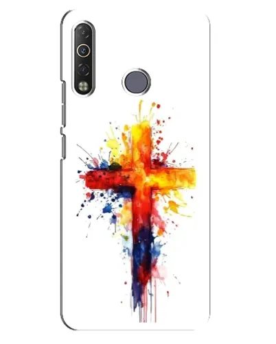 Чохол для TECNO Camon 12 Air CC6 з картинкою «Акварельний хрест» Чохол для TECNO Camon 12 Air CC6 з картинкою «Акварельний хрест»