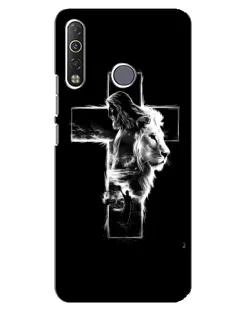 Чехол для TECNO Camon 12 Air CC6 с картинкой «Сияющий крест Jesus»