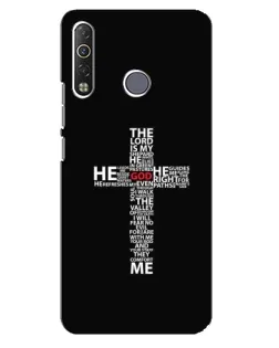 Чехол для TECNO Camon 12 Air CC6 с картинкой «Текстовый крест»
