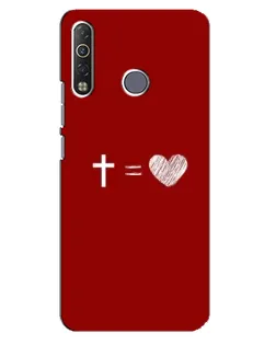 Чехол для TECNO Camon 12 Air CC6 с картинкой «Уравнение любви»