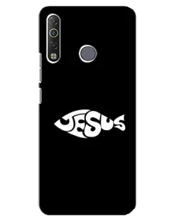 Чехол для TECNO Camon 12 Air CC6 с картинкой «Рыба Jesus»