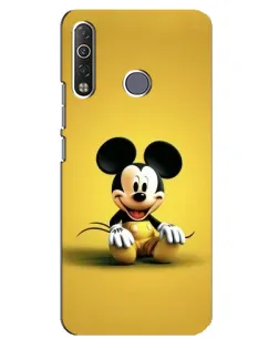Чехол для TECNO Camon 12 Air CC6 с картинкой «Микки на желтом»