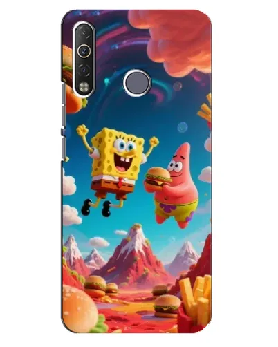 Чехол для TECNO Camon 12 Air CC6 с картинкой «Космический фастфуд»