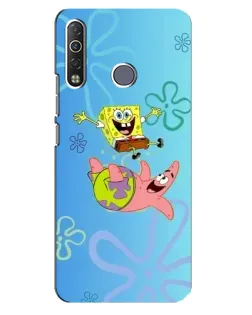 Чехол для TECNO Camon 12 Air CC6 с картинкой «Спанч Боб и Патрик»