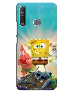 Чехол для TECNO Camon 12 Air CC6 с картинкой «Спанч Боб победитель»