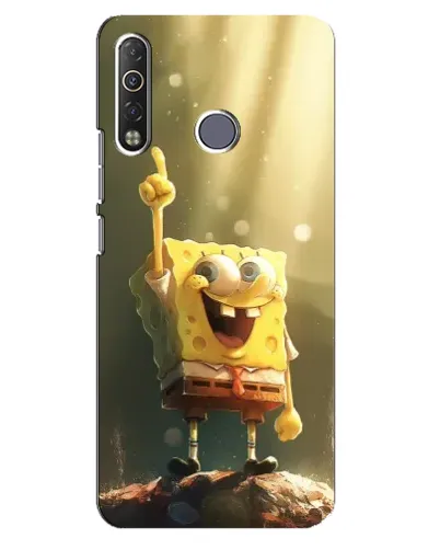 Чехол для TECNO Camon 12 Air CC6 с картинкой «Сияющий Спанч Боб»