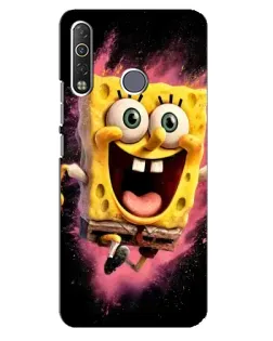 Чехол для TECNO Camon 12 Air CC6 с картинкой «Взрывной Спанч Боб»