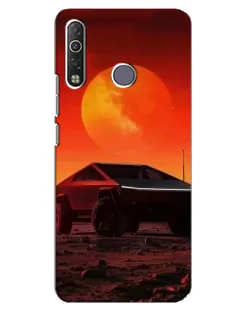Чохол для TECNO Camon 12 Air CC6 з картинкою «Cybertruck на Марсі»