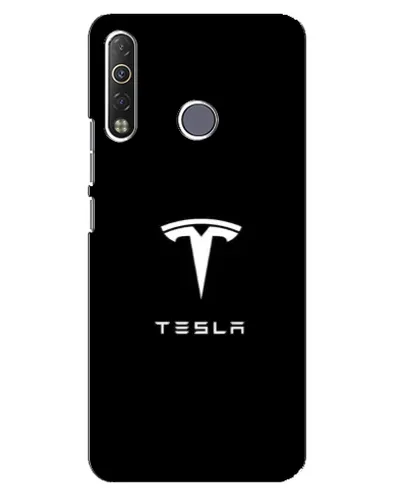 Чохол для TECNO Camon 12 Air CC6 з картинкою «Tesla White Logo» Чохол для TECNO Camon 12 Air CC6 з картинкою «Tesla White Logo»