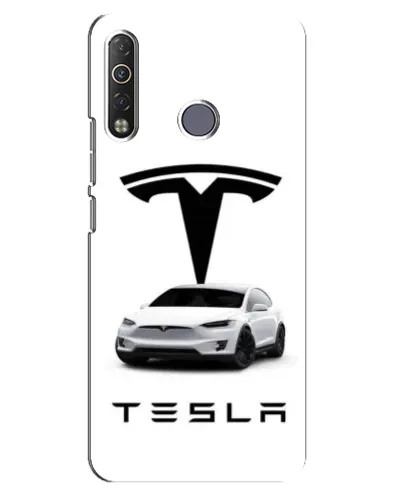 Чохол для TECNO Camon 12 Air CC6 з картинкою «Tesla White Style» Чохол для TECNO Camon 12 Air CC6 з картинкою «Tesla White Style»