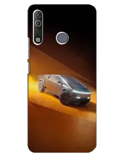 Чохол для TECNO Camon 12 Air CC6 з картинкою «Cybertruck у пустелі»