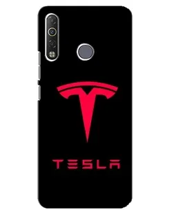 Чохол для TECNO Camon 12 Air CC6 з картинкою «Tesla Red Logo»