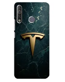 Чохол для TECNO Camon 12 Air CC6 з картинкою «Мармурова Tesla Gold»
