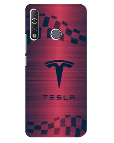 Чохол для TECNO Camon 12 Air CC6 з картинкою «Тесла червоний карбон» Чохол для TECNO Camon 12 Air CC6 з картинкою «Тесла червоний карбон»