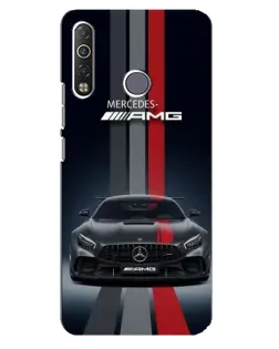 Чехол для TECNO Camon 12 Air CC6 с картинкой «Mercedes — белый карбон» Чехол для TECNO Camon 12 Air CC6 с картинкой «Mercedes — белый карбон»